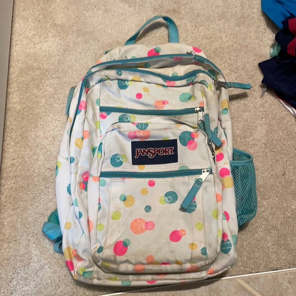 Jansport Big Student Polka Dot Backpack